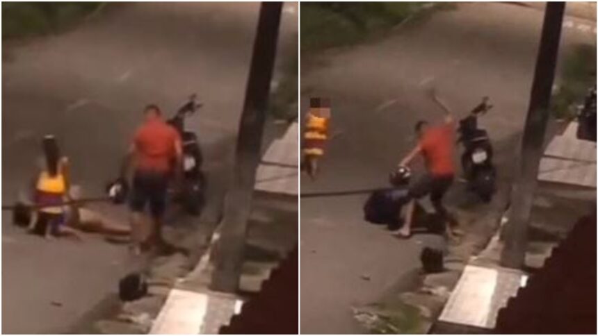 video:-mulher-e-agredida-por-homem-com-tapas-e-socos-na-frente-de-crianca