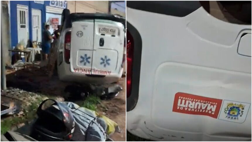 ambulancia-capota-ao-desviar-de-moto-em-rodovia-no-interior-do-ceara;-video